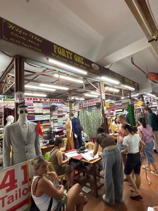 Clothes made at 41 Tailor Hoi An Cloth Market, photo by a customer (Jaiden Ho)