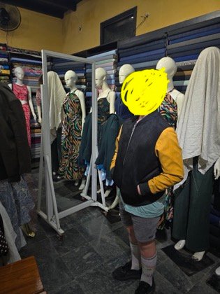 Clothes made at 5 Stitches Tailor, photo by a customer (Natalie Baker)