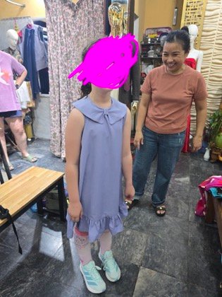 Clothes made at 5 Stitches Tailor, photo by a customer (Natalie Baker)