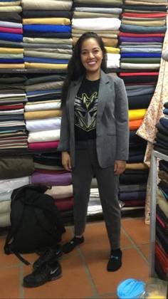 Clothes made at 51 Tailor Thu Chinh, photo by a customer (Saira)