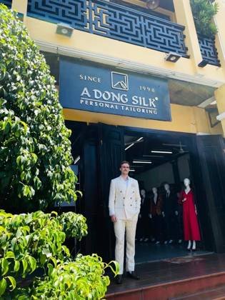 Clothes made at A Dong Silk, photo by a customer (Aleksandr Shtepa)