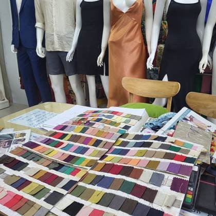 Clothes made at Ana Le Tailor, photo by a customer (Loeki vd Broek)
