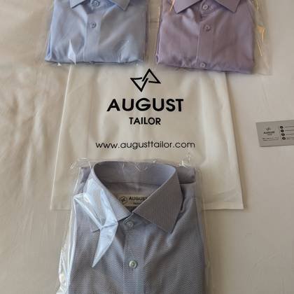 Clothes made at August Tailor, photo by a customer (Anthony M)