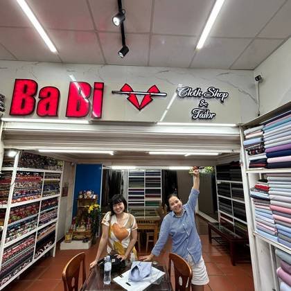 Clothes made at Ba Bi Tailor, photo by a customer (Victor-Moulin)