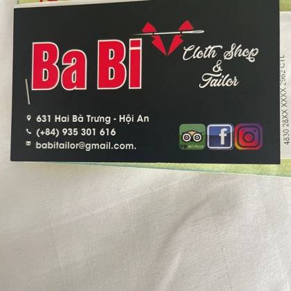 Clothes made at Ba Bi Tailor, photo by a customer (Cameron S)