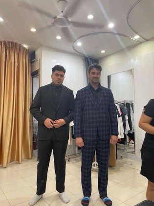 Clothes made at Be Li Tailor, photo by a customer (Marc Lewis)