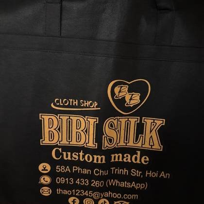 Clothes made at Bibi Silk, photo by a customer (Alex L)