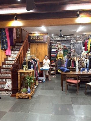 Clothes made at Bibi Silk, photo by a customer (C)