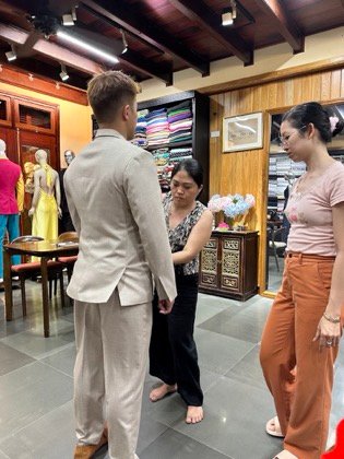 Clothes made at Bibi Silk, photo by a customer (Shaoming Teo)