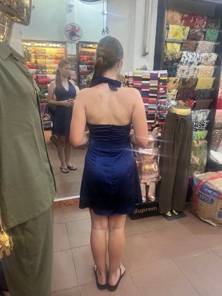 Clothes made at Bigo The Tailor, photo by a customer (Sue Christie-Johnston)