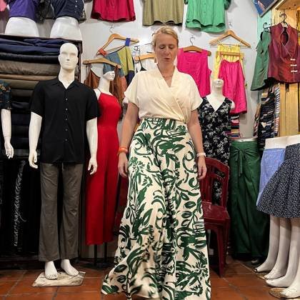 Clothes made at Blue Lantern Tailor &Design, photo by a customer (leen V)