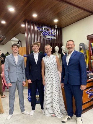 Clothes made at Blue Ms. Tam Tam, photo by a customer (Paul Simmonite)