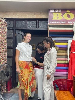 Clothes made at Bòng Tailor, photo by a customer (Pip Crowley)