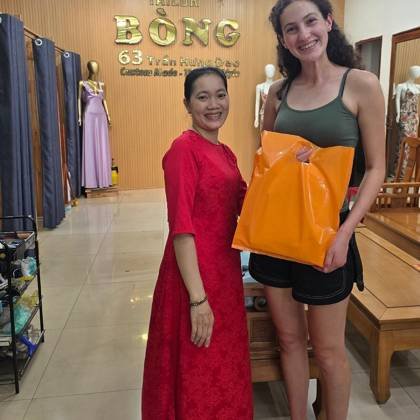 Clothes made at Bòng Tailor, photo by a customer (NatSKI2016)