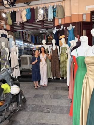 Clothes made at CamLy Tailor Hoi An, photo by a customer (Shreeya Patel)