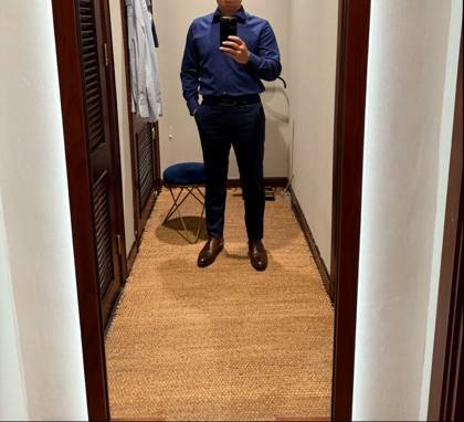 Clothes made at Cao Minh Saigon, photo by a customer (phong ngo)