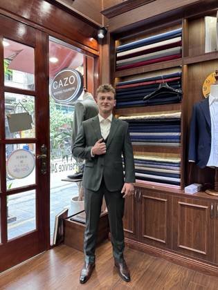 Clothes made at Cazo Tailor, photo by a customer (Milo Martin)