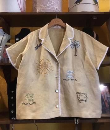Clothes made at Chiba Boutique, photo by a customer (Susanna O'Hearn - Hentz)