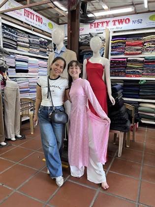 Clothes made at Clothes Shop 52 Hoi An Tailor, photo by a customer (Heidi Best)