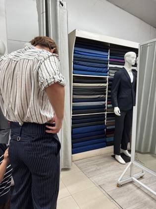 Clothes made at Corner Tailors, photo by a customer (Jamie Chambers)
