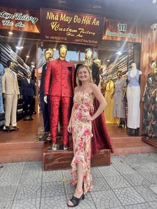Clothes made at Custom Tailory Hoi An, photo by a customer (Jessica Bidmead)