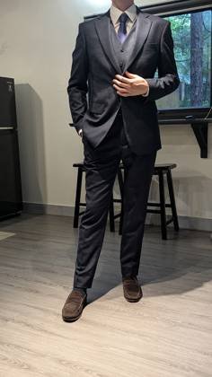 Clothes made at Danva Bespoke Suit Tailor Shop, photo by a customer (Hilary Roberts)