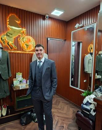 Clothes made at Danva Bespoke Suit Tailor Shop, photo by a customer (Dávid Bellák)