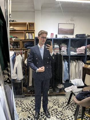Clothes made at DELICATEF menswear, photo by a customer (Marco Schreimel)