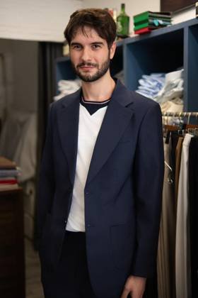 Clothes made at DELICATEF menswear, photo by a customer (Cilian DuBock)