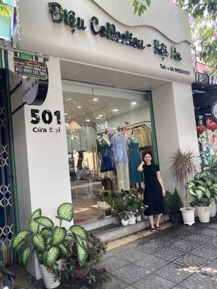 Clothes made at Điệu collection, photo by a customer (Kellie Edwards)
