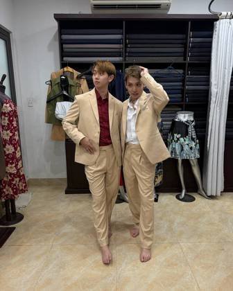 Clothes made at Duc Minh Custom Tailoring, photo by a customer (Tyler)