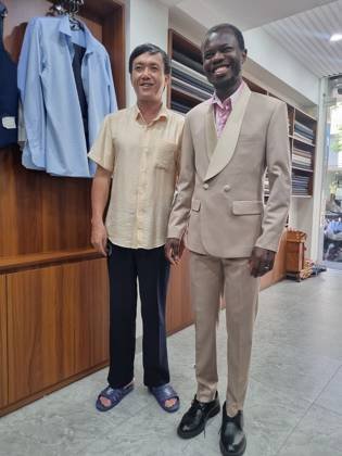 Clothes made at Duc Minh Tailor, photo by a customer (Dorcas Gabriella Mukunayi)