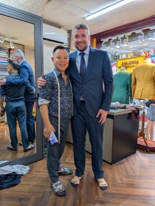 Clothes made at Duc Nhan Tailor, photo by a customer (Darren Kiely)
