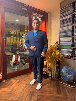 Clothes made at Duc Nhan Tailor, photo by a customer (NJD)