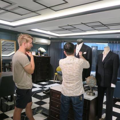 Clothes made at Duccio, photo by a customer (Fredrik B)