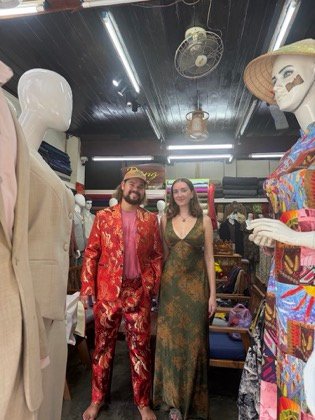 Clothes made at Dũng Design & Tailor, photo by a customer (Cam Black)