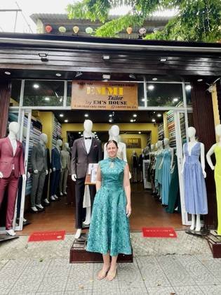 Clothes made at EMMI Tailor by Em's House, photo by a customer (Bree Perkins)