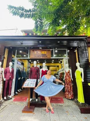 Clothes made at EMMI Tailor by Em's House, photo by a customer (Wilmien Likwa)