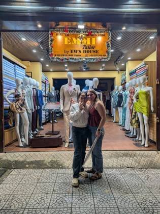 Clothes made at EMMI Tailor by Em's House, photo by a customer (Carly Broccolo)