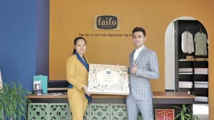 Clothes made at Faifo Tailor Viet Nam, photo by a customer (Quyen Nguyen)