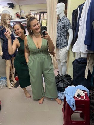 Clothes made at Five Seasons, photo by a customer (Miriam Hanser)