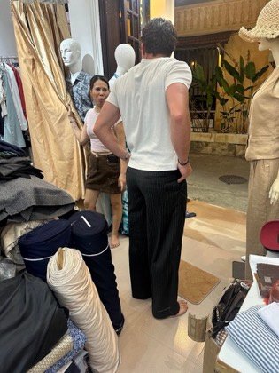 Clothes made at Five Seasons, photo by a customer (Nina Boissevain)