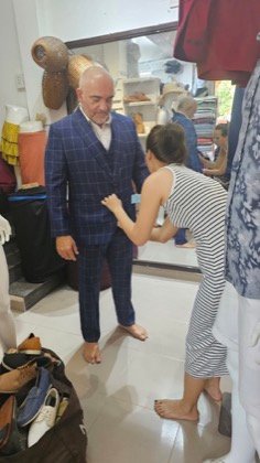 Clothes made at Five Seasons, photo by a customer (Jimmy Zeniou)