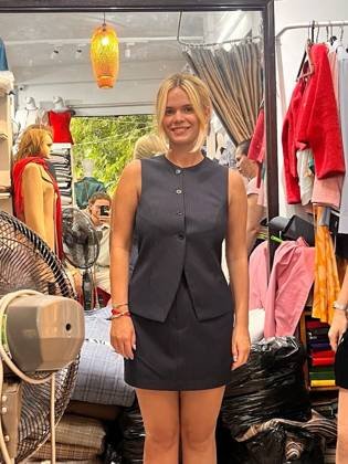 Clothes made at Five Seasons, photo by a customer (Olivia)