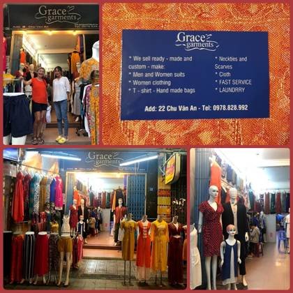 Clothes made at Grace garments, photo by a customer (Bente Melå)