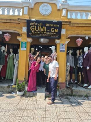 Clothes made at Gumi GM Tailor, photo by a customer (Yehuda Mayer)