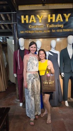 Clothes made at HAY HAY (Custom Tailoring), photo by a customer (Zita Ivicze)