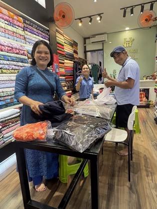 Clothes made at Heritage Tailor, photo by a customer (Anthony Cowling)