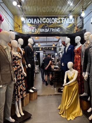 Clothes made at Hoi An Colors tailor, photo by a customer (Skeena Durian)