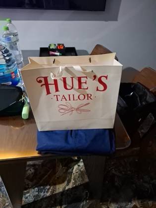 Clothes made at Hue's Tailor, photo by a customer (Jarred Janetzki)